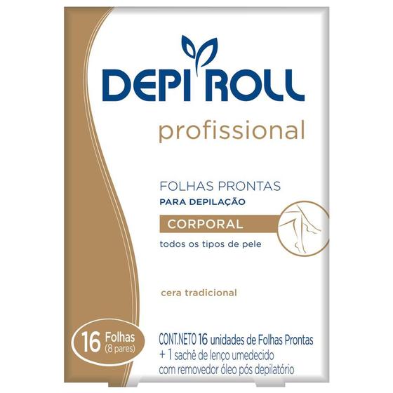 Imagem de Folhas Prontas Depi Roll Corporal Tradicional C/16