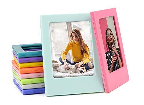 Imagem de Folhinhas Magnéticas Coloridas - 10 unid. Ideal p/ Fujifilm e Polaroid, porta-retrato p/ mesa e geladeira