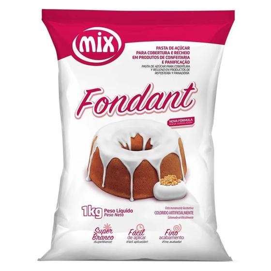 Imagem de Fondant Branco 1kg MIX