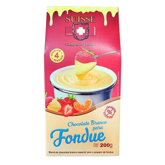 Fondue chocolate branco suisse 200g campos do jordão SUISSE CHOCOLAT