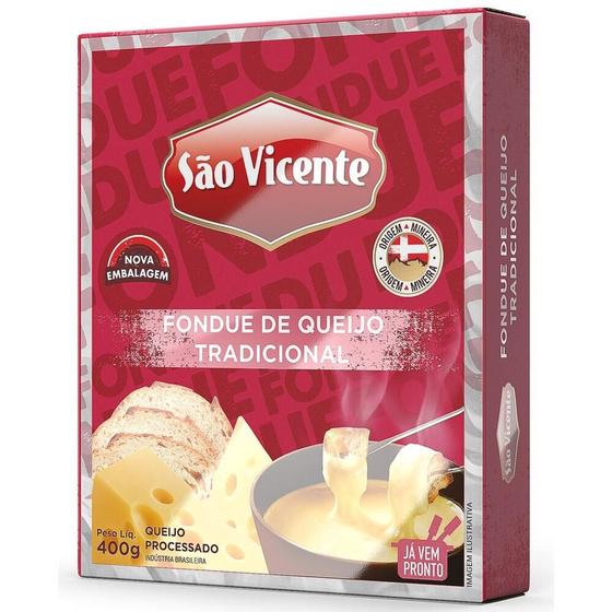 Fondue de queijo tradicional São Vicente 400g Menor preço em Fondue de queijo tradicional São Vicente 400g