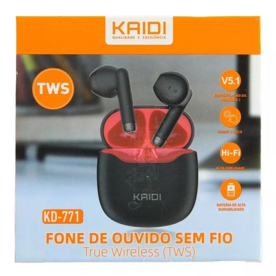 Imagem de Fone Bluetooth 5.0 Sem Fio Original Kd 771 Microfone Corrida