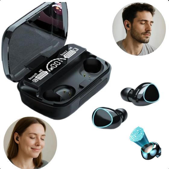 Imagem de Fone Bluetooth 5.1 Tws-10 Original com Som Premium e Bateria Durável