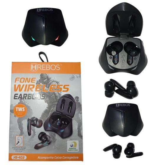 Imagem de Fone Bluetooth Gamer Earbuds Hbeats Nexus Ii Hrebos Hs-402