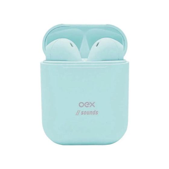 Imagem de Fone bluetooth oex candy freedom tws11 azul pastel