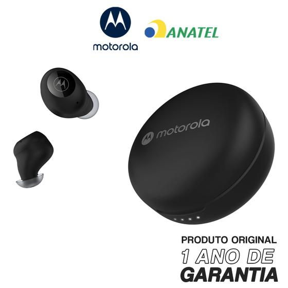 Imagem de Fone Bluetooth Original Motorola Moto Buds 250, 6h de Reprodução com Carregamento sem fio - Preto