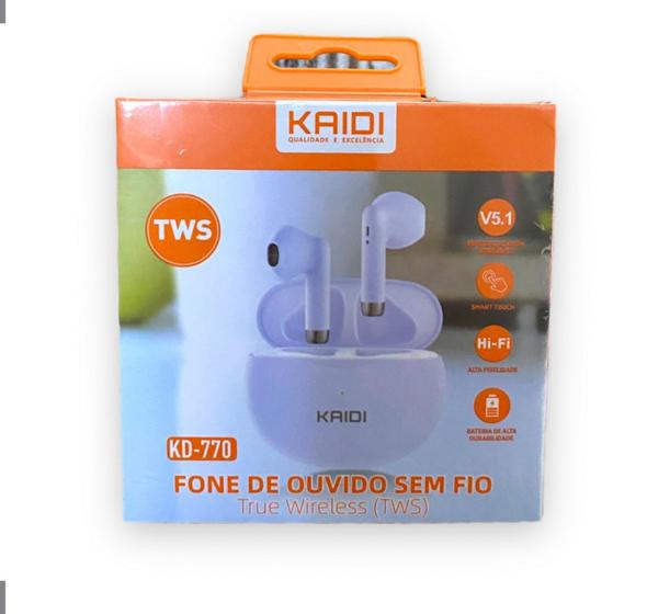 Imagem de Fone Bluetooth (Sem Fio) Kaidi TWS Smart Touch V5.1 Kd-771