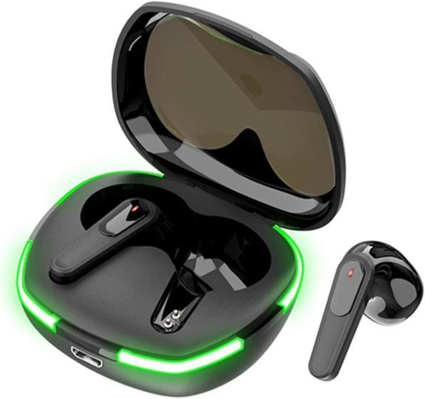 Imagem de Fone Bluetooth Sem Fio TWS Gamer Confortável Case de Carga
