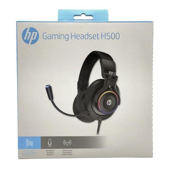 Imagem de Fone com Microfone Gamer Stereo 1 P2+USB H500 Preto HP