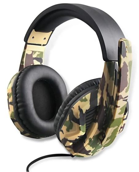 Imagem de Fone com Microfone Headset Gamer Estéreo Camuflado OIVO