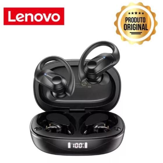 Fone corrida e academia sem fio bluetooth 5.3 lenovo trinkplus lp75 cor preto Menor preço em Fone corrida e academia sem fio bluetooth 5.3 lenovo trinkplus lp75 cor preto
