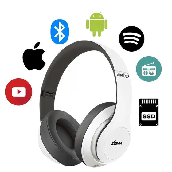 Imagem de Fone De Ouvido Bluetooth 5.0 Bateria Longa Duração Sem Fio Headphone Extra Bass Dobravel Para Treino, Academia, Trabalho