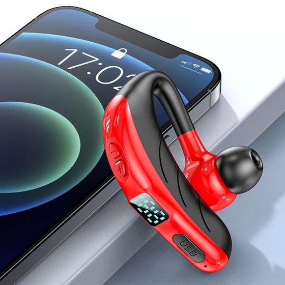 Imagem de Fone de Ouvido Bluetooth 5.2 com Microfone - Display LED e à Prova D'Água