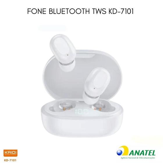 Imagem de Fone De Ouvido Bluetooth 5.3 S/fio Tws Lançamento Compatível com Android e iOS KD-7101