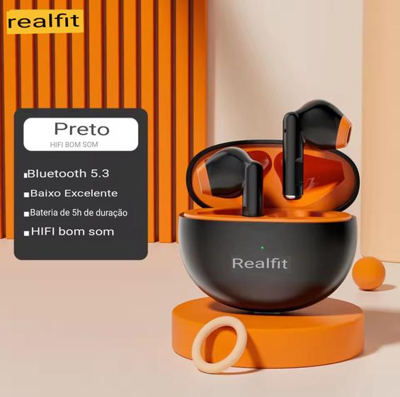 Imagem de Fone de Ouvido  Bluetooth 5.3 Sem Fio Realfit F2 TWS
