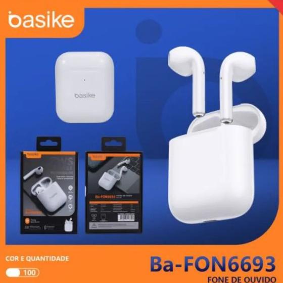 Fone De Ouvido Bluetooth Basike FON-6693 Menor preço em Fone De Ouvido Bluetooth Basike FON-6693