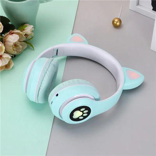 Imagem de Fone de Ouvido Bluetooth Cat Ear com LED - Estilo e Conforto sem Fio