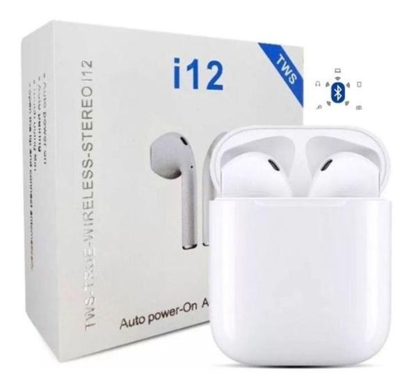 Imagem de Fone De Ouvido Bluetooth I12 Tws Recarregável Sem Fio Touch