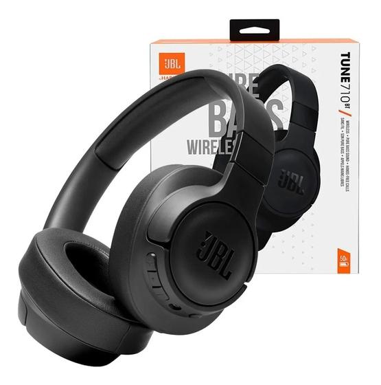 Fone De Ouvido Bluetooth Jbl Tune 710bt Pure Bass - Preto Menor preço em Fone De Ouvido Bluetooth Jbl Tune 710bt Pure Bass - Preto