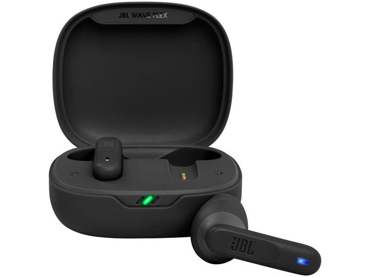 Imagem de Fone de Ouvido Bluetooth JBL Wave Flex - Intra-auricular com Microfone Preto