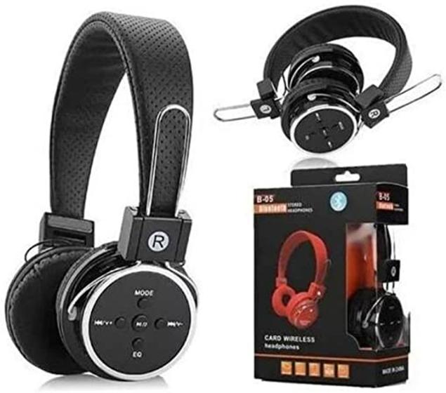 Fone de Ouvido Bluetooth Leitor de cartão SD B-05 - LEF-B05 - Lehmox ...