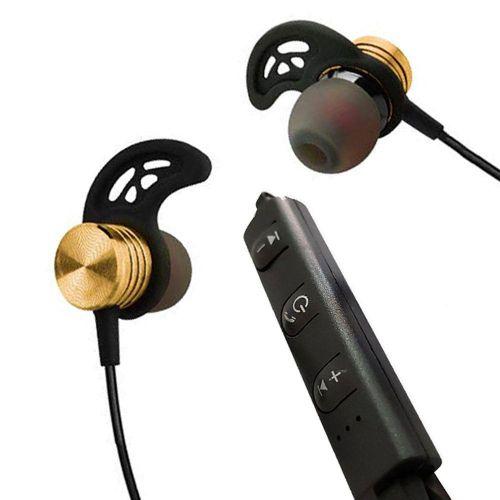 Imagem de Fone De Ouvido Bluetooth Magnetic Type Bt Headphone - Dourado