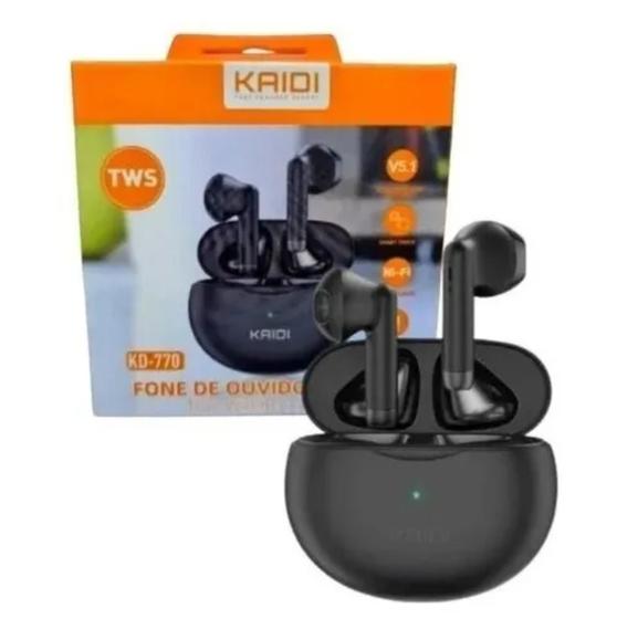 Fone De Ouvido Bluetooth P/ Celular Sem Fio Kaidi Tws Kd-771-770 Menor preço em Fone De Ouvido Bluetooth P/ Celular Sem Fio Kaidi Tws Kd-771-770