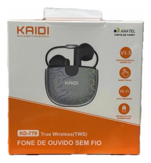 Imagem de Fone De Ouvido Bluetooth P/ Celular Sem Fio Kaidi Tws Kd-779