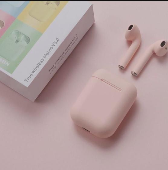 Fone de Ouvido Bluetooth Sem Fio i12 Inpods Colors 5.0 TWS In-Ear Menor preço em Fone de Ouvido Bluetooth Sem Fio i12 Inpods Colors 5.0 TWS In-Ear