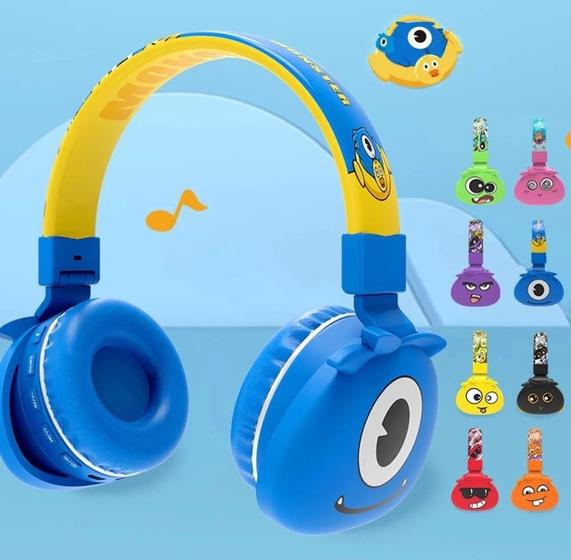 Fone de Ouvido Bluetooth Sem Fio Infantil Várias Cores Jellie Monsters ...