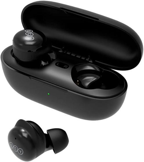 Imagem de Fone de Ouvido Bluetooth Sem Fio QCY T17 com Microfone Intra-auricular (Preto)