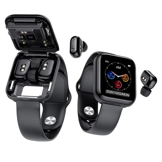 Imagem de Fone de ouvido Bluetooth Smart Watch X5 tws Fones de ouvido sem fio 2 em 1