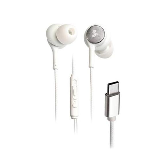 Imagem de Fone de Ouvido Branco Tipo C com Microfone