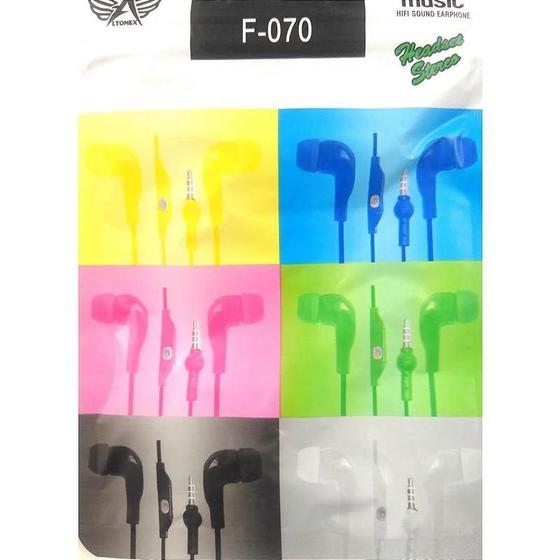 Fone De Ouvido C/ Microfone Altomex F-070 Menor preço em Fone De Ouvido C/ Microfone Altomex F-070