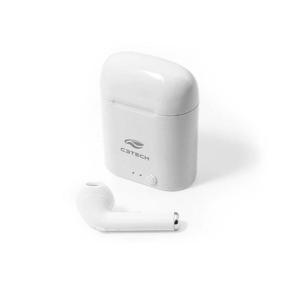 Imagem de Fone De Ouvido C3Tech Ep-Tws-20Wh Intra Auricular Branco