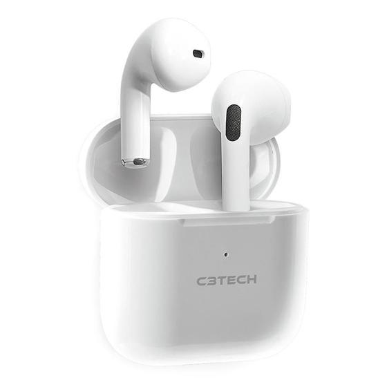 Imagem de Fone De Ouvido C3Tech Semfio Bluetooth5.1 Ep-Tws-21Wh Branco
