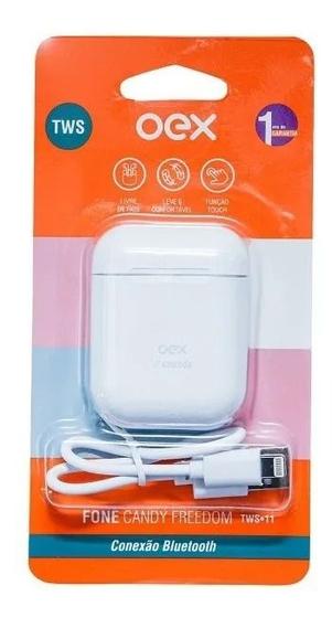 Imagem de Fone de ouvido candy bluetooth oex tws11 branco