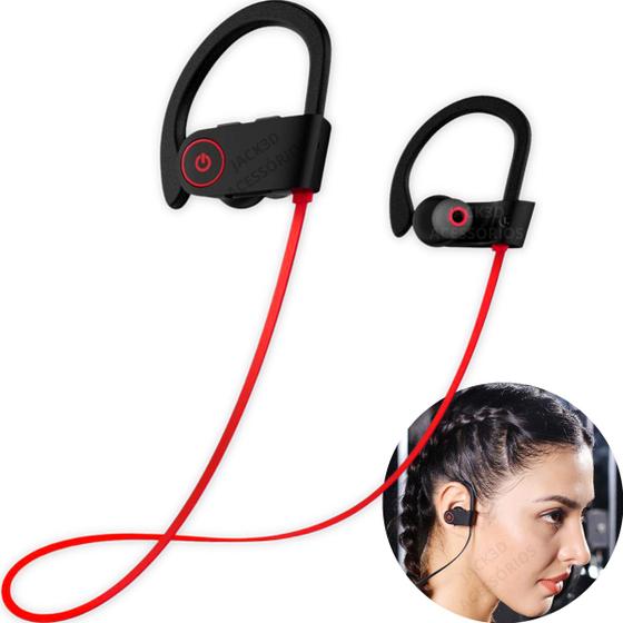 Fone De Ouvido Clip Gancho Orelha Não Cai Bluetooth Sem Fio Jack