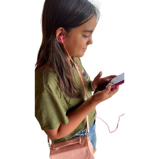 Imagem de Fone De Ouvido Colorido Infantil Com Microfone  Headphone