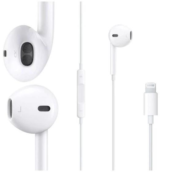 Imagem de Fone De Ouvido Com Fio Entrada Lightning Sem Bluetooth Compatível Iphone 7 8 X XR XS 11 12 13 14