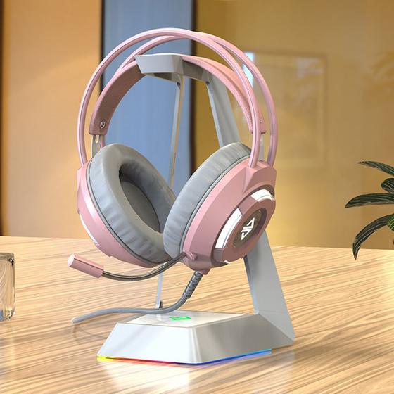 Imagem de Fone de Ouvido com Fio Estéreo Rosa - 71