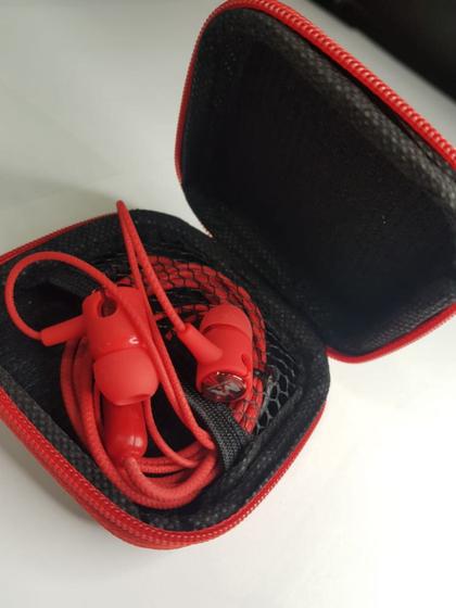 Imagem de Fone de ouvido com microfone com case de proteção MAXMIDIA