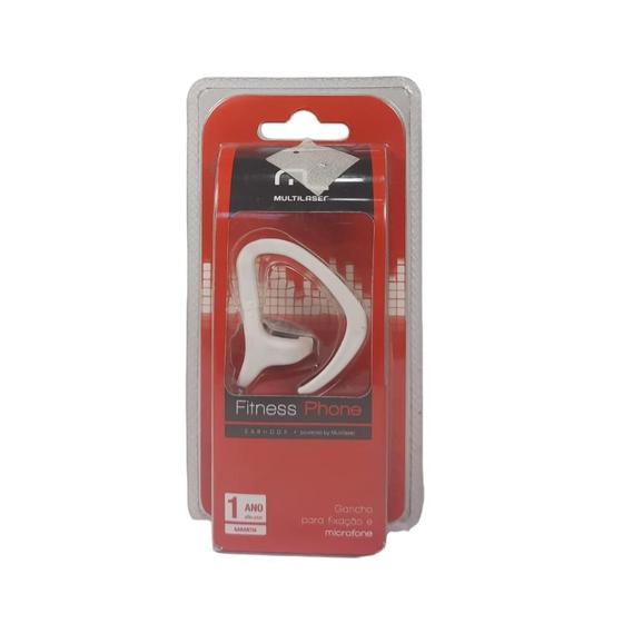 Imagem de Fone De Ouvido Com Microfone Fitness Phone Multilaser Branco