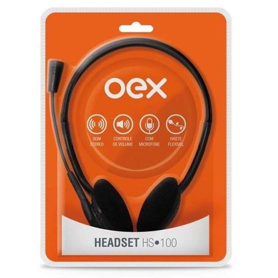 Imagem de Fone de Ouvido com Microfone Headset HS100 OEX