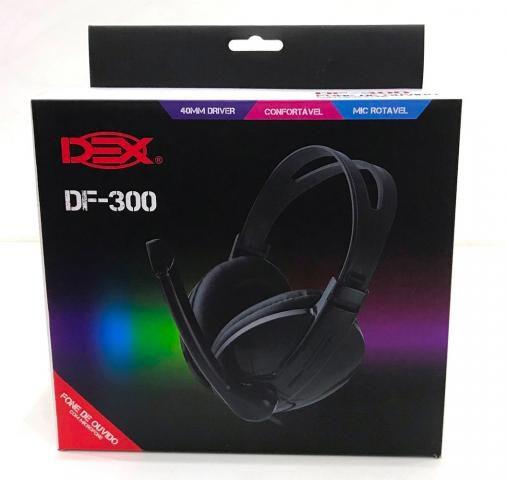 Imagem de Fone De Ouvido Com Microfone Headset P2 Pc E Notebook df-300 Dex DF-300 PRETO
