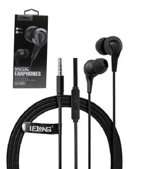 Imagem de Fone De Ouvido Com Microfone Lelong Le-0207 Preto - Envio Já