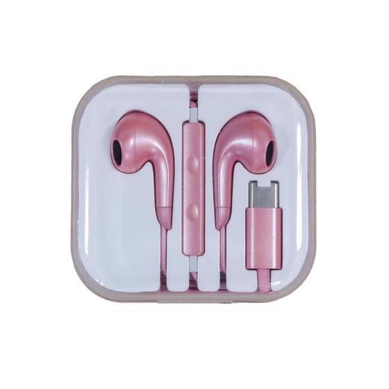 Imagem de Fone De Ouvido Com Microfone Tiny Tipo C Oex FN209 Rosa