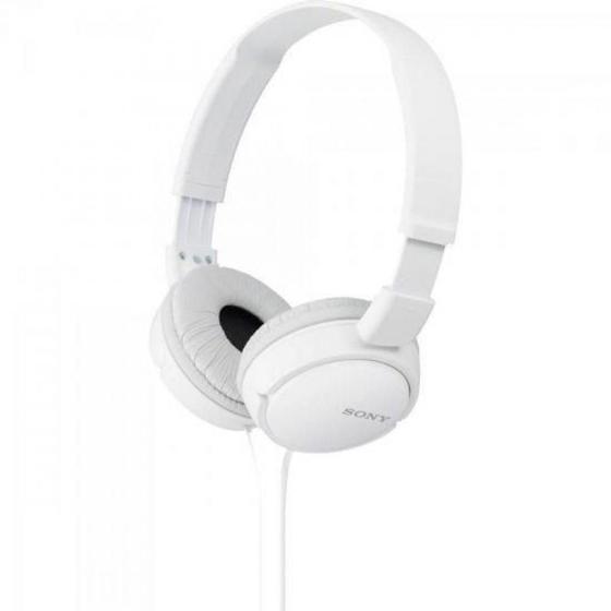 Fone de Ouvido Headphone Dobrável Branco Sony Mdrzx110wca