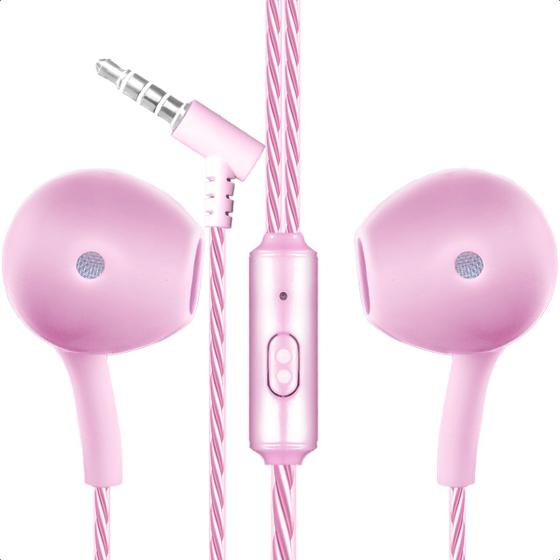 Imagem de Fone De Ouvido Entrada P3 Compatível Com Celulares Tabletes Extra Bass Com Microfone