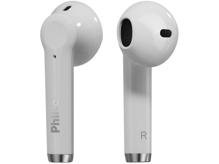 Fone de Ouvido Esportivo Bluetooth Philco PFI100B - Intra-auricular Branco Imagem de Fone de Ouvido Esportivo Bluetooth Philco PFI100B
